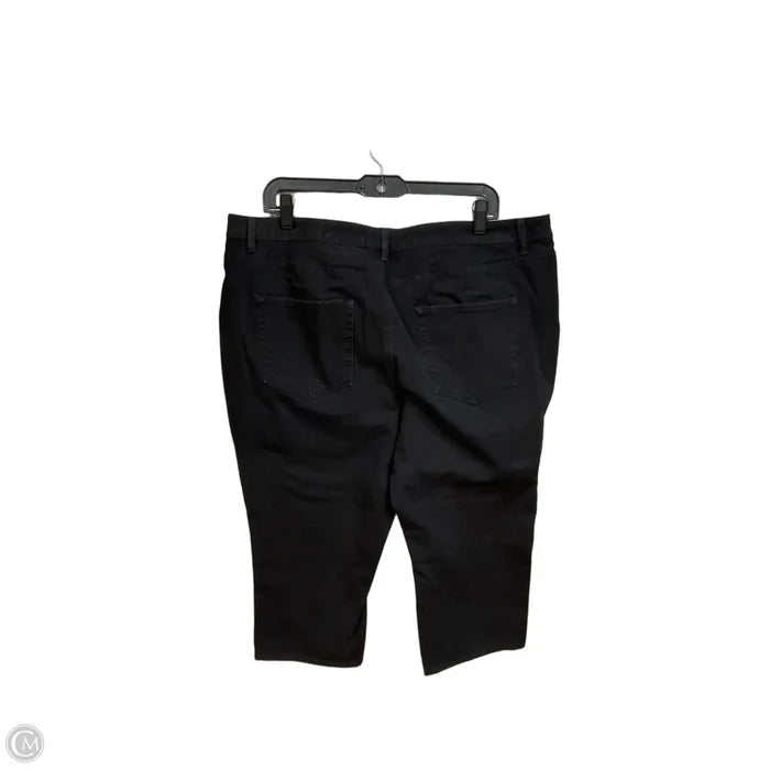 Capris By Coldwater Creek In Black, Size: 18