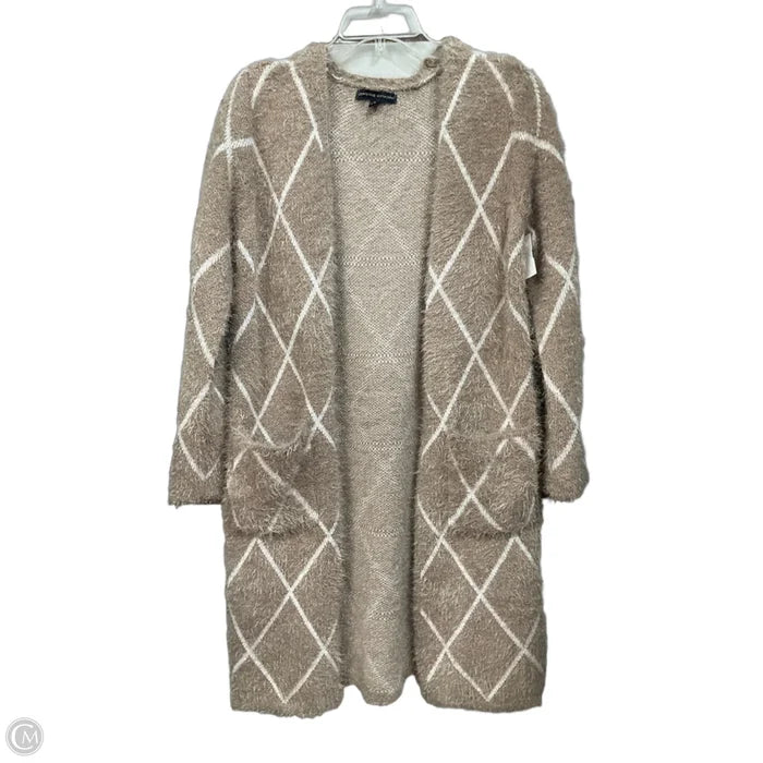 Cardigan By Adrienne Vittadini In Tan, Size: M