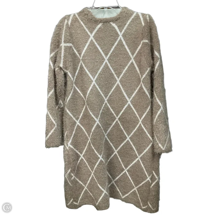 Cardigan By Adrienne Vittadini In Tan, Size: M