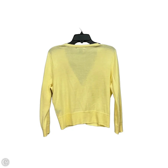 Cardigan By Lauren By Ralph Lauren In Yellow, Size: M