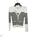 Cardigan By Loft In Striped Pattern, Size: M