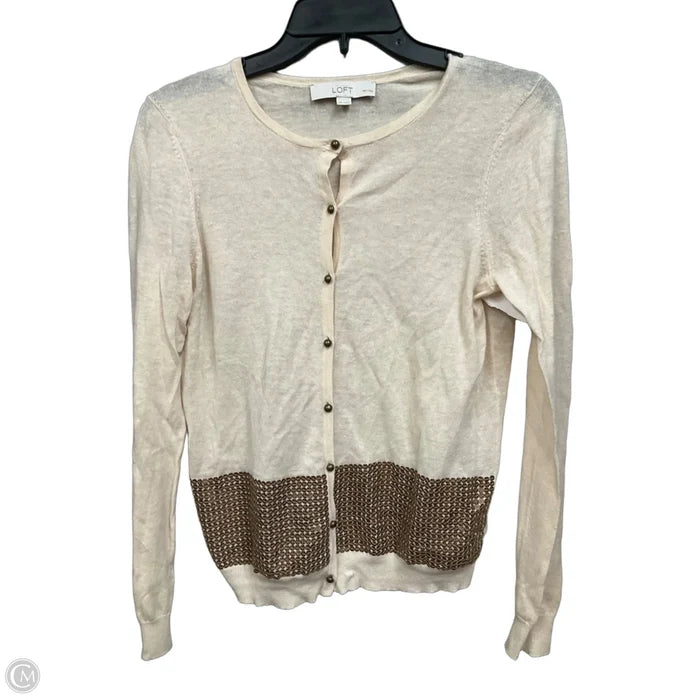 Cardigan By Loft In Tan, Size: Mp