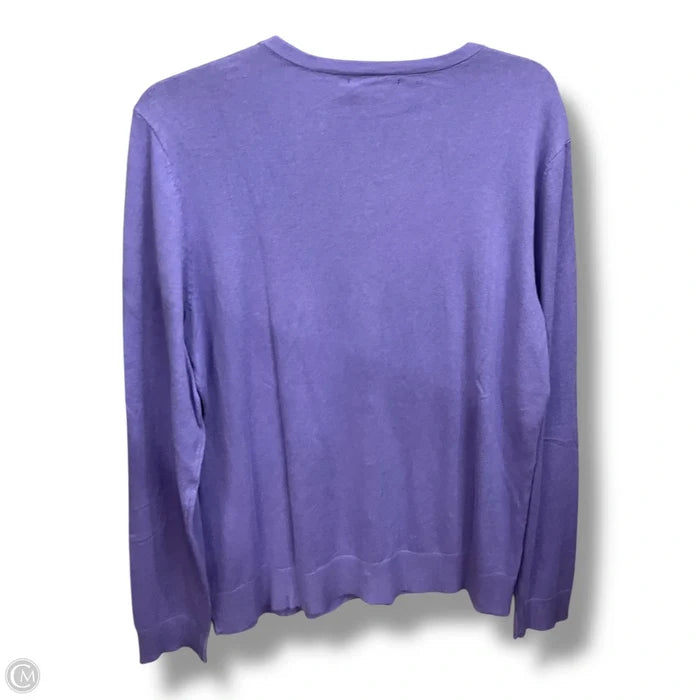 Cardigan By New York And Co In Purple, Size: Xxl