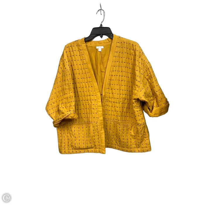 Cardigan By Pure Jill In Yellow, Size: L