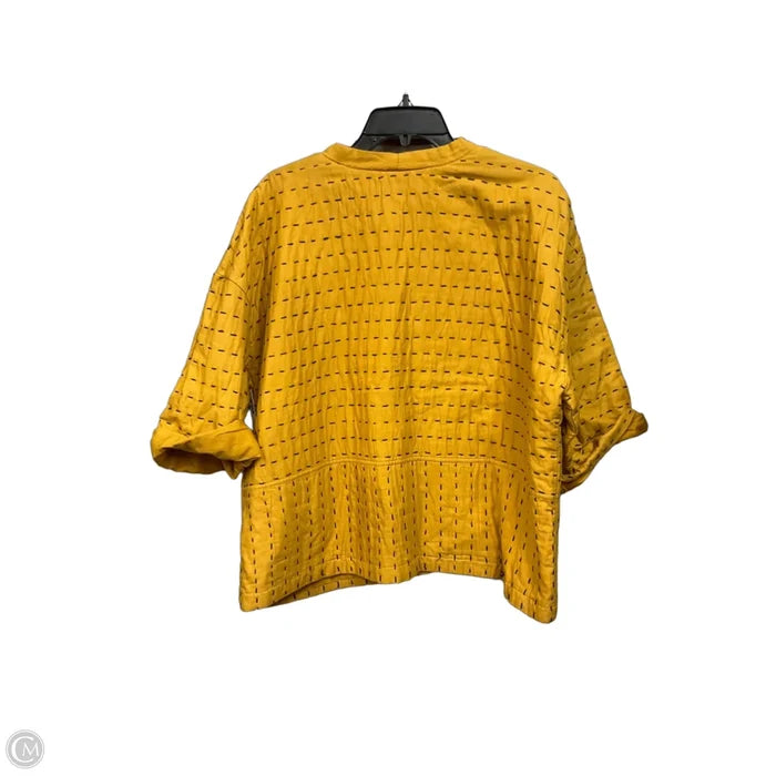 Cardigan By Pure Jill In Yellow, Size: L