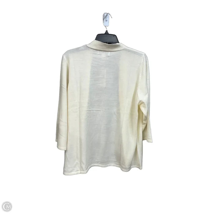 Cardigan By Simply Noelle In White, Size: Xxl