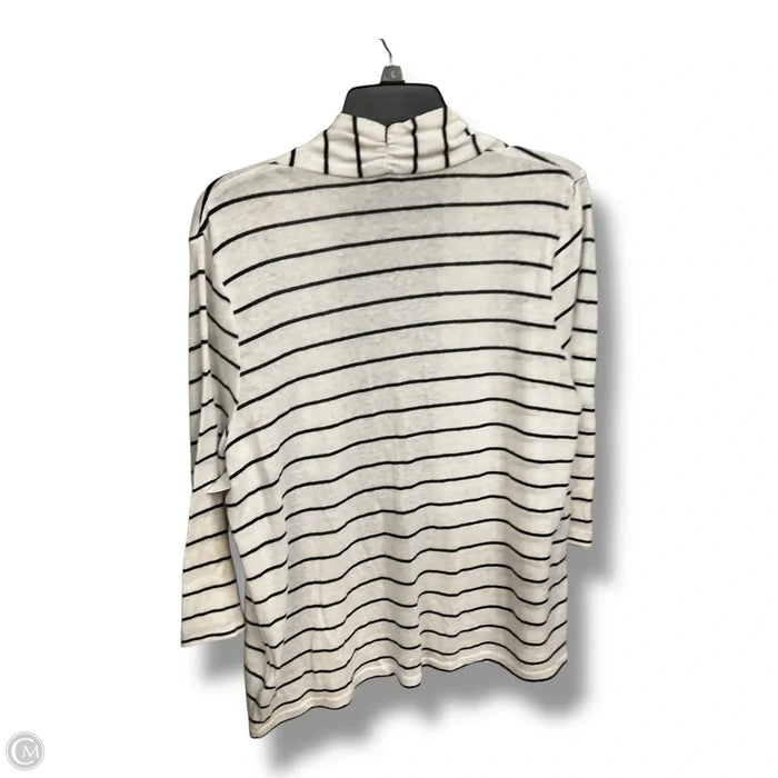 Cardigan By Talbots In Striped Pattern, Size: Lp