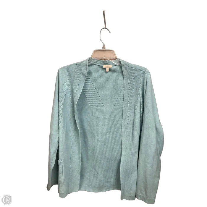 Cardigan By Talbots In Teal, Size: Xlp