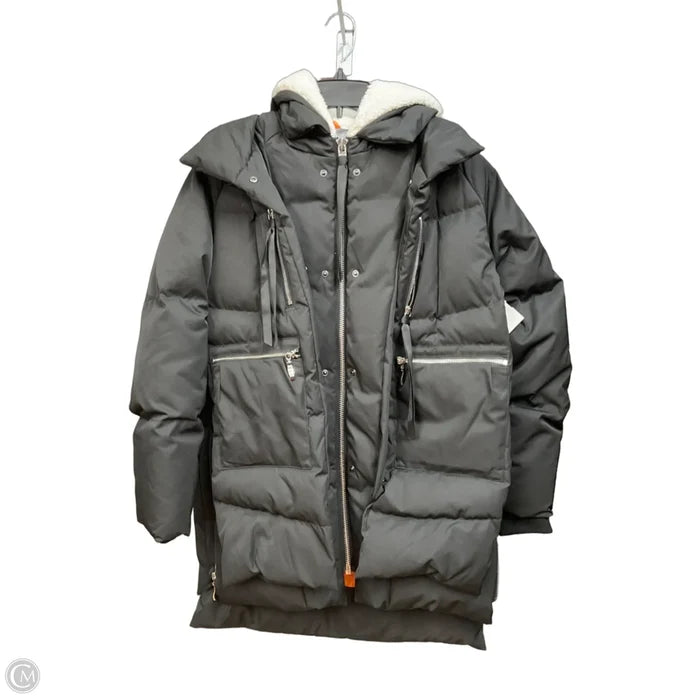 Coat Parka By Clothes Mentor In Black, Size: S