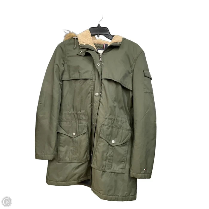 Coat Parka By Tommy Hilfiger In Green, Size: S