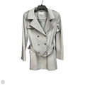 Coat Trench Coat By Calvin Klein In Grey, Size: Xl