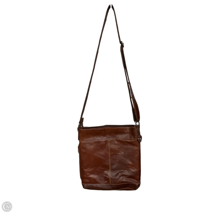 Crossbody Leather By Clothes Mentor, Size: Medium