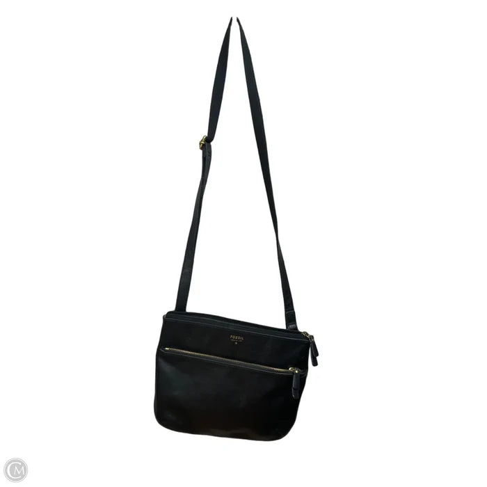 Crossbody Leather By Fossil, Size: Medium