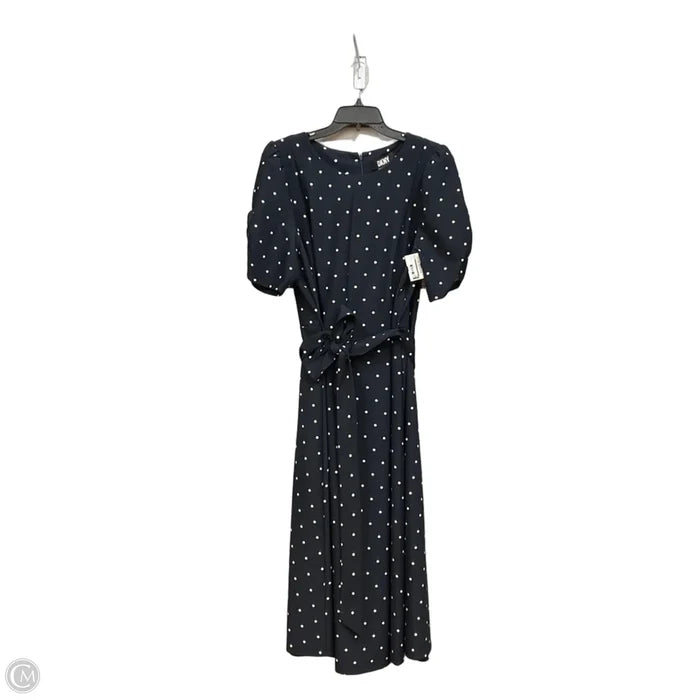 Dress Casual Maxi By Dkny In Blue, Size: Xxl