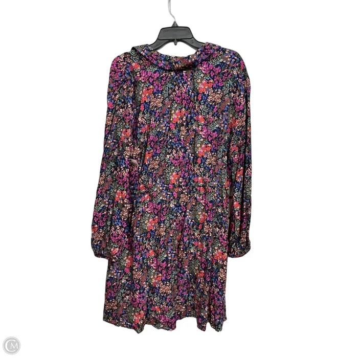 Dress Casual Maxi By Time And Tru In Floral Print, Size: Xl