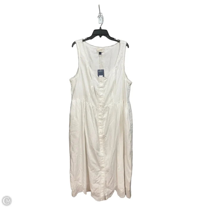 Dress Casual Maxi By Universal Thread In White, Size: 1x