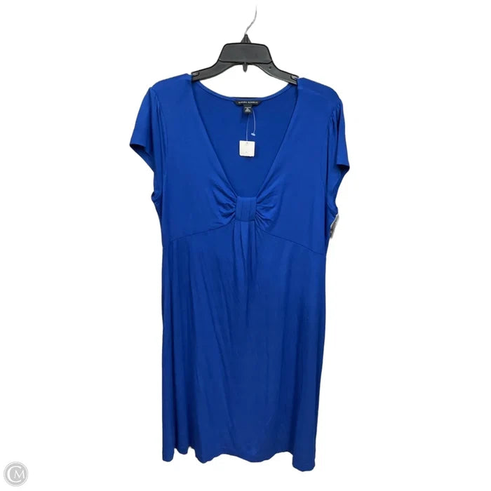 Dress Casual Midi By Banana Republic In Blue, Size: Xl