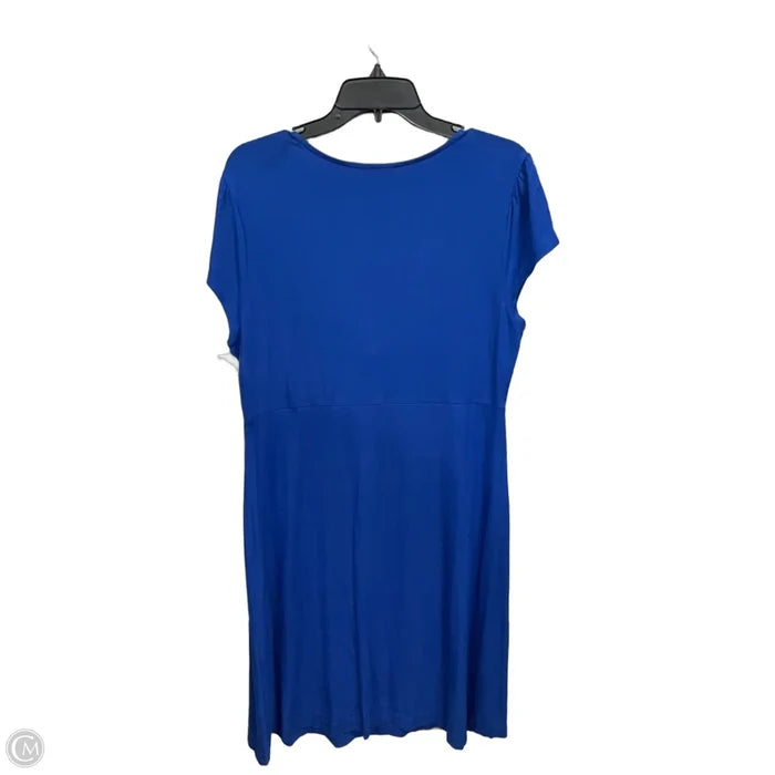 Dress Casual Midi By Banana Republic In Blue, Size: Xl