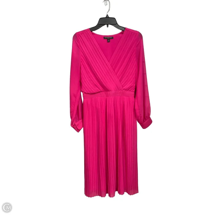 Dress Casual Midi By Banana Republic In Pink, Size: Xs