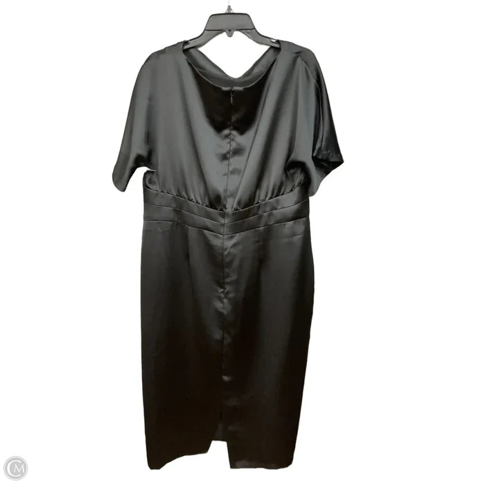 Dress Casual Midi By Eva Mendes In Black, Size: 2x
