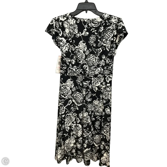 Dress Casual Midi By Evan-picone In Floral Print, Size: M