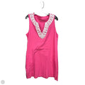 Dress Casual Midi By Lands End In Pink, Size: L
