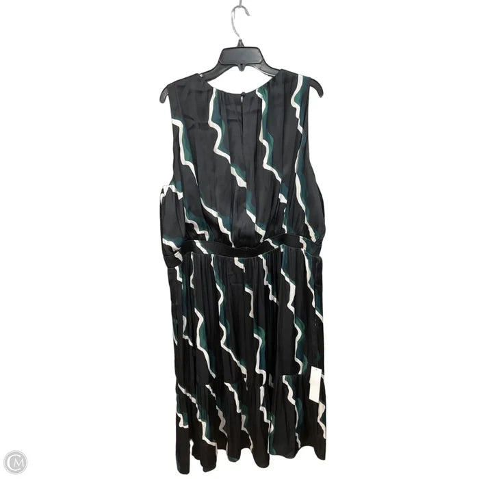 Dress Casual Midi By Lane Bryant In Black, Size: Xxl