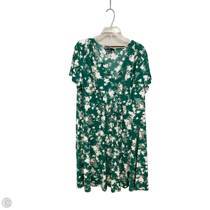 Dress Casual Midi By Maggy London In Floral Print, Size: 2x