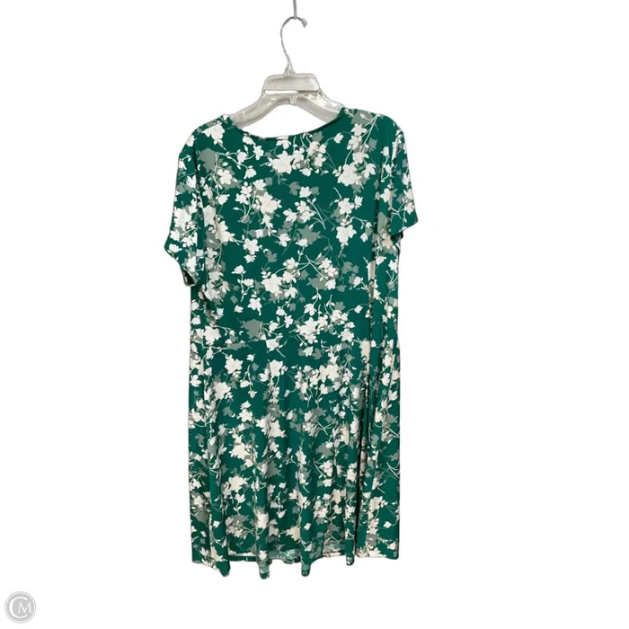Dress Casual Midi By Maggy London In Floral Print, Size: 2x