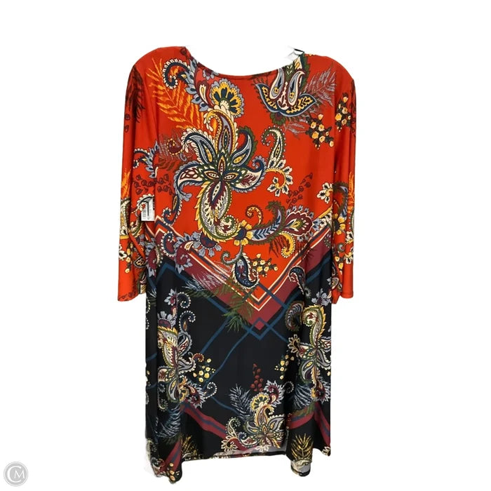 Dress Casual Midi By Msk In Paisley Print, Size: L