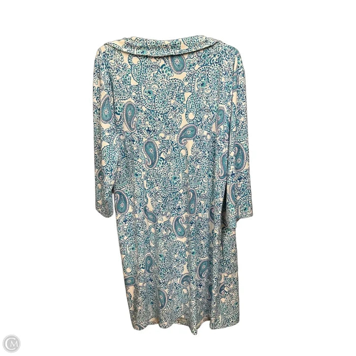 Dress Casual Midi By Talbots In Paisley Print, Size: 3x