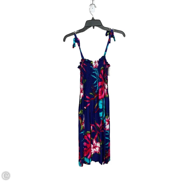Dress Casual Short By Clothes Mentor In Tropical Print, Size: Osfm