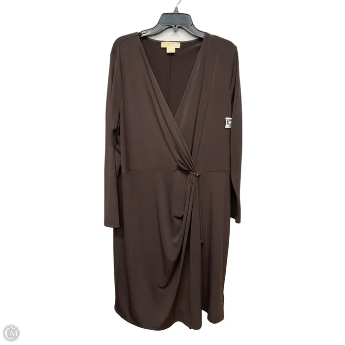 Dress Casual Short By Michael By Michael Kors In Brown, Size: 2x