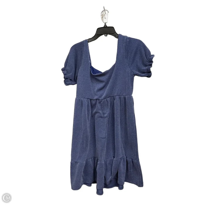 Dress Casual Short By Simply Southern In Blue, Size: S