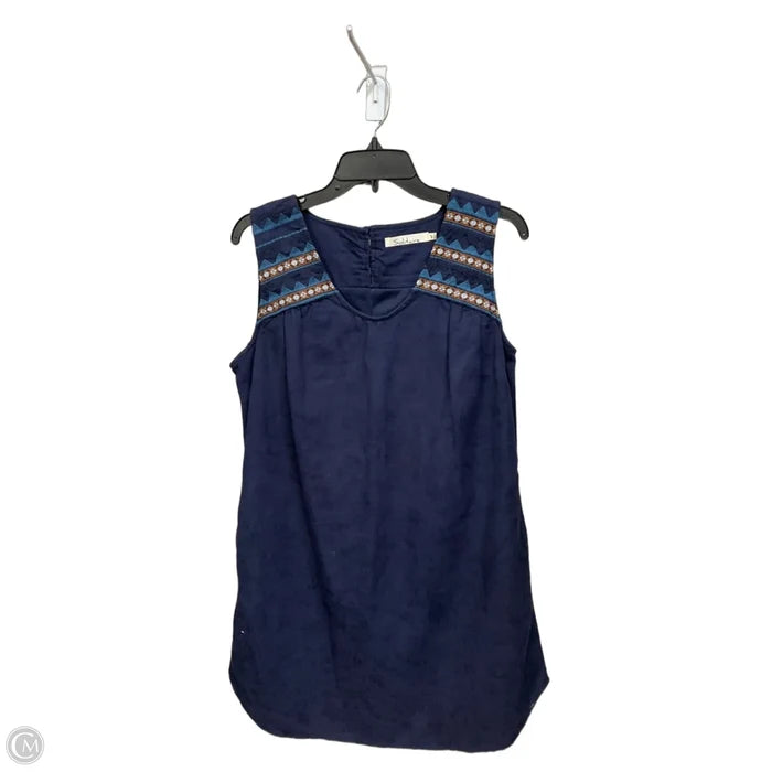 Dress Casual Short By Solitaire In Blue, Size: M