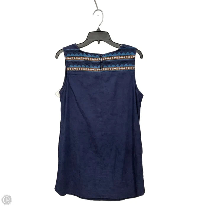 Dress Casual Short By Solitaire In Blue, Size: M