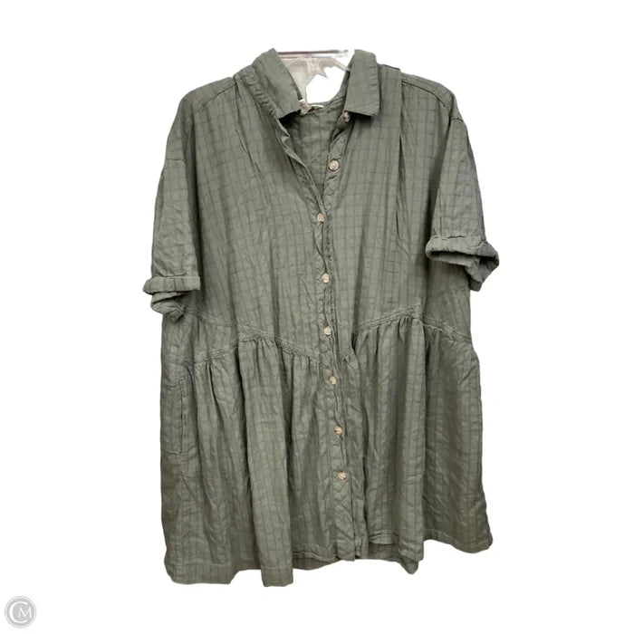 Dress Casual Short By Terra & Sky In Green, Size: 2x