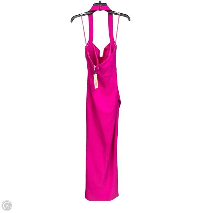 Dress Party Long By Badgley Mischka In Pink, Size: S