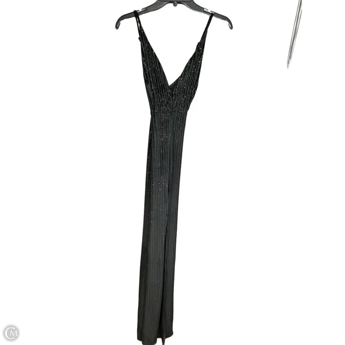 Dress Party Long By Windsor In Black & Gold, Size: S
