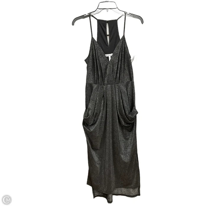 Dress Party Midi By Bcbgeneration In Black & Silver, Size: S