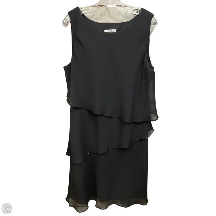 Dress Party Midi By Clothes Mentor In Black, Size: Xl
