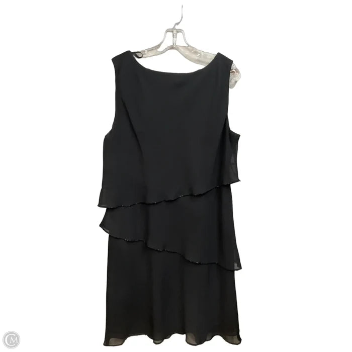 Dress Party Midi By Clothes Mentor In Black, Size: Xl