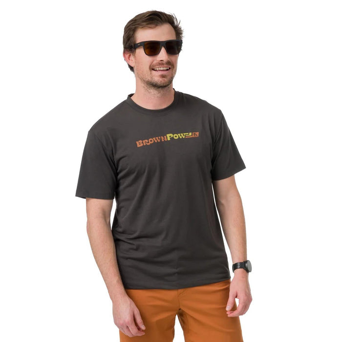 Flylow Men's Brown Pow T-Shirt Black - Comor - Go Play Outside