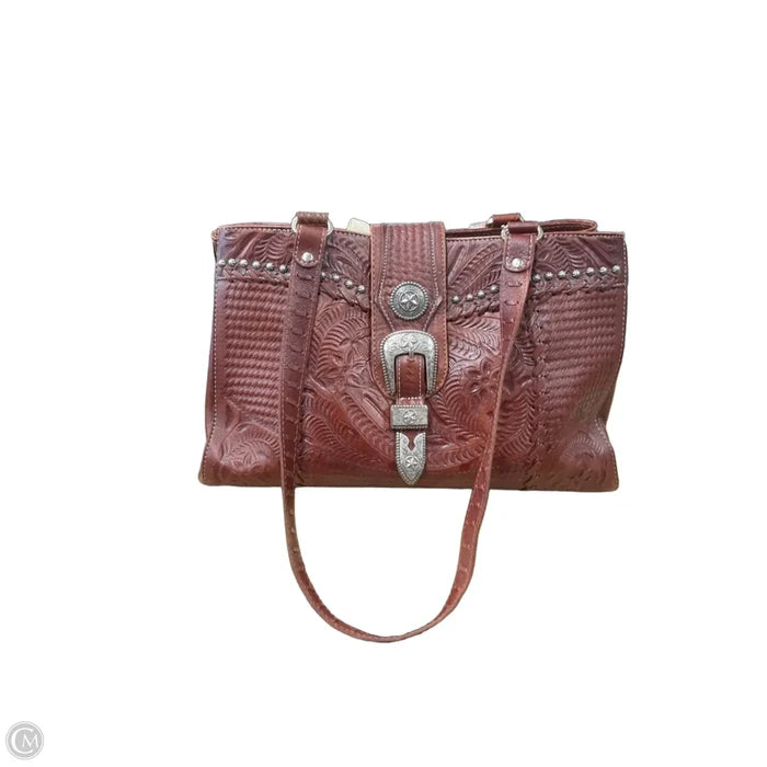 Handbag Leather By Cma, Size: Medium