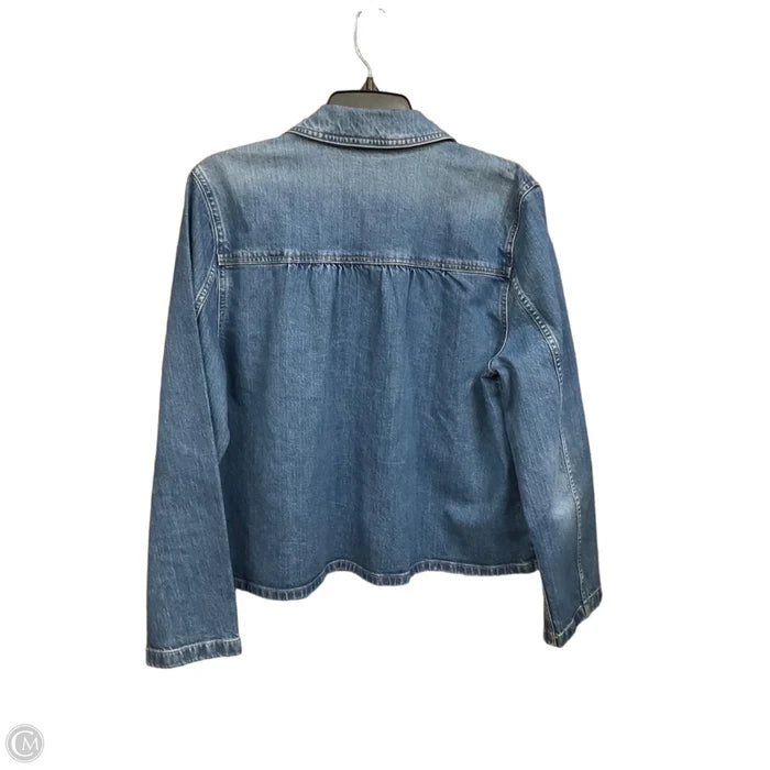 Jacket Denim By J. Crew In Blue Denim, Size: L