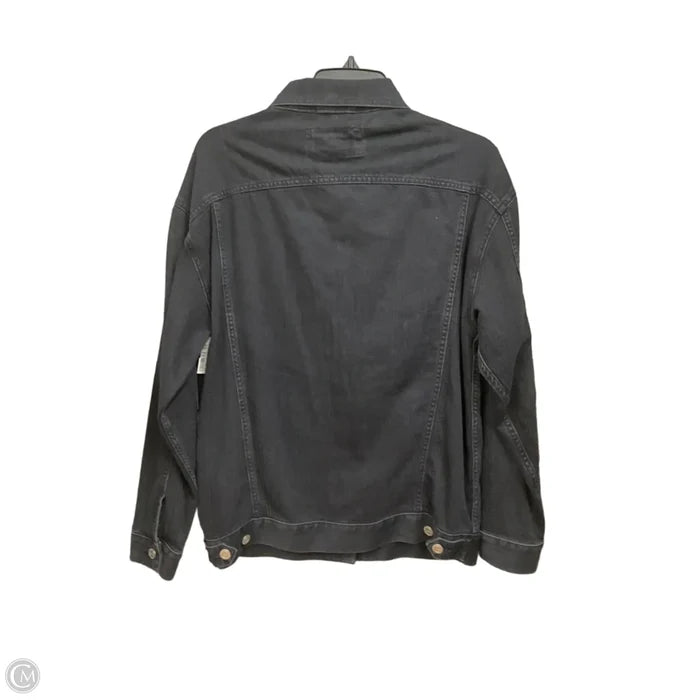 Jacket Denim By Loft In Black, Size: Xxs