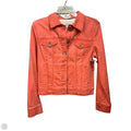 Jacket Denim By Merona In Orange Denim, Size: S