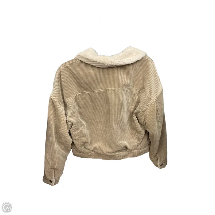 Jacket Faux Fur & Sherpa By Ci Sono In Beige, Size: M
