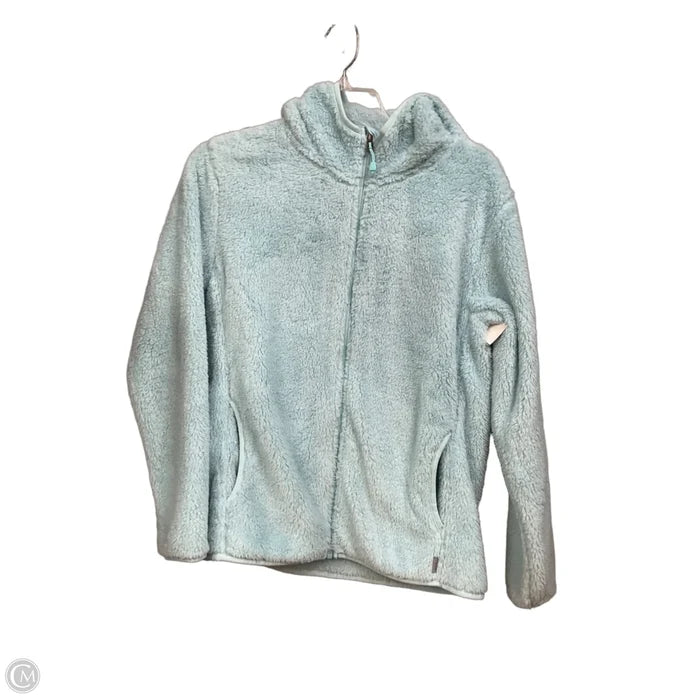 Jacket Fleece By Eddie Bauer In Blue, Size: M