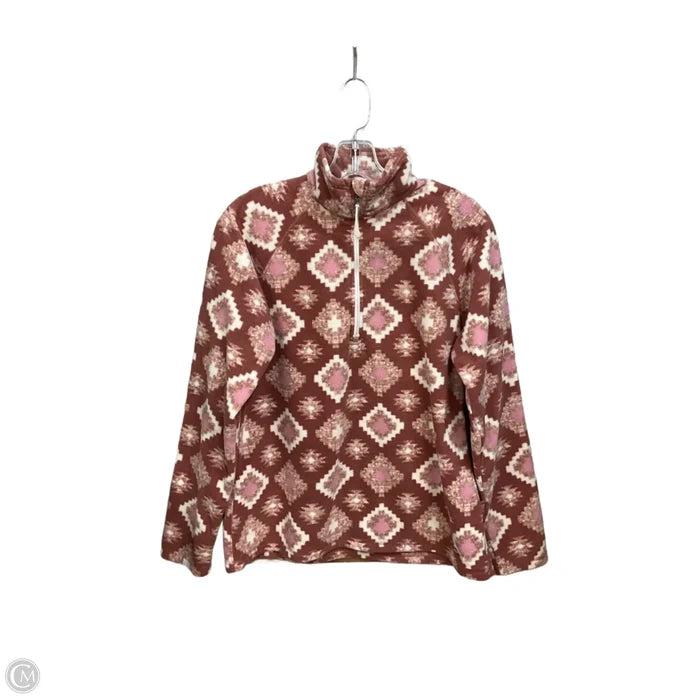 Jacket Fleece By Eddie Bauer In Multi-colored, Size: L